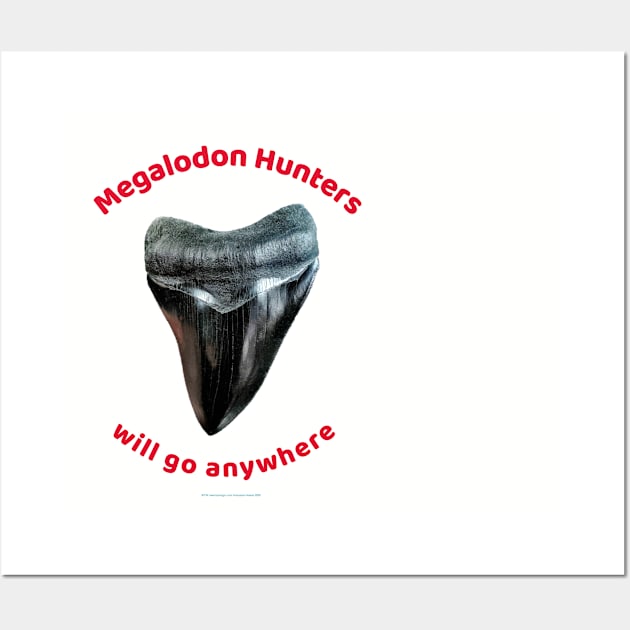 Megalodon Shark Tooth Collectors Will Go Anywhere... Wall Art by LeftBrainExpress